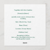 Faire-part de mariage Tennis Save the Date (Dos)