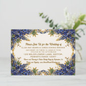 Faire-part de mariage Texas Bluebonnet (Debout devant)