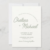 Faire-part de mariage texte simple (Devant)