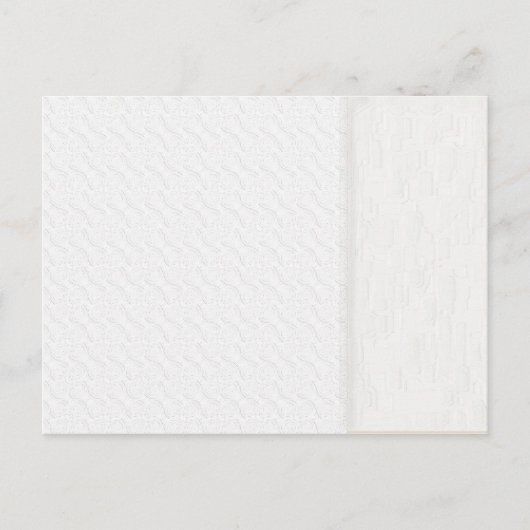 Faire-part de mariage texture blanc uni vintage (Devant)
