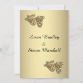 Faire-part de mariage théâtrale (Dos)