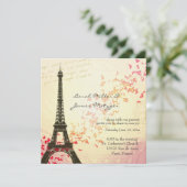 Faire-part de mariage thématique de Paris (Debout devant)