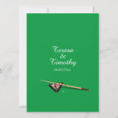 Faire-Part de Mariage Thème Billard (Dos)