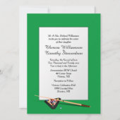 Faire-Part de Mariage Thème Billard (Devant)