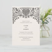 Faire-part de mariage Thistle Celtic Knot (Debout devant)