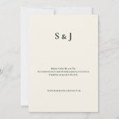 Faire-part de mariage Thistle Celtic Sunset (Dos)