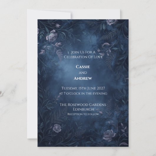 Faire-part de mariage Thistle celtique (Devant)