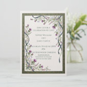 Faire-part de mariage Thistle celtique (Debout devant)