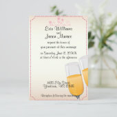 Faire-part de mariage Toast Champagne (Debout devant)