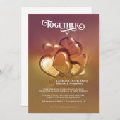 Faire-part de mariage Together (Devant / Derrière)