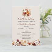 Faire-part de mariage, tomber dans l'amour Mariage (Debout devant)