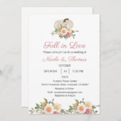 Faire-part de mariage, tomber dans l'amour Mariage (Devant / Derrière)