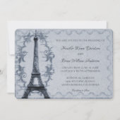 Faire-part de mariage Tour Eiffel (Devant)