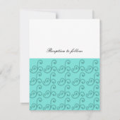 Faire-Part de Mariage Tourbillon Aqua (Dos)
