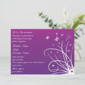 Faire-part de mariage - Tourbillon de papillons vi (Debout devant)