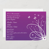 Faire-part de mariage - Tourbillon de papillons vi (Devant / Derrière)