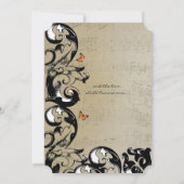 Faire-part de mariage Tourbillon Papillon (Dos)