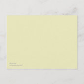 Faire-part de mariage tournesol (Dos)