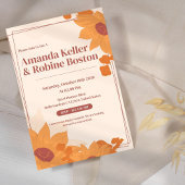 Faire-part de mariage tournesol