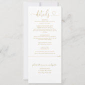 Faire-Part de Mariage Tout Compris Écriture Modern (Dos)