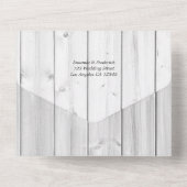 Faire-Part de Mariage Tout Compris Vintage Rustiqu (Verso)