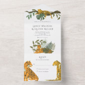 Faire-part de mariage tout compris Wild Safari Big (À l'intérieur)
