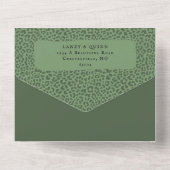 Faire-part de mariage tout compris Wild Safari Big (Verso)