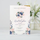 Faire-Part de Mariage Tout-en-un (Debout devant)