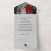 Faire-Part de Mariage Tout en Un (À l'intérieur)