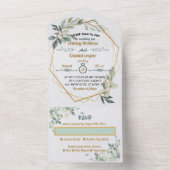 Faire-Part de Mariage Tout en Un (À l'intérieur)