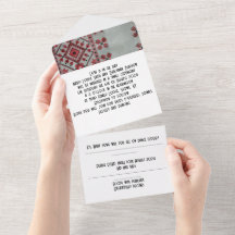 faire-part de mariage tout en un