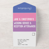 Faire-Part de Mariage Tout en Un (Dehors)