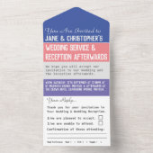 Faire-Part de Mariage Tout en Un (À l'intérieur)