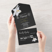 Faire-Part de Mariage Tout-en-Un (Déchirure)