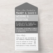 Faire-Part de Mariage Tout-en-un (À l'intérieur)