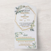 Faire-Part de Mariage Tout en Un (À l'intérieur)