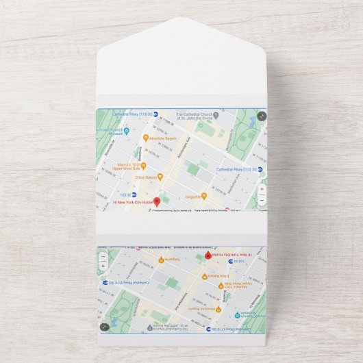 Faire-Part de Mariage Tout en Un (Dehors)