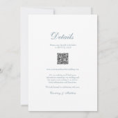 Faire-part de mariage tout-en-un avec monogramme f (Dos)