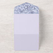 Faire-part de mariage tout-en-un Blue Bells (Dehors)