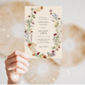 Faire-Part de Mariage Tout-en-Un Bohème