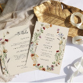 Faire-Part de Mariage Tout-en-Un Bohème