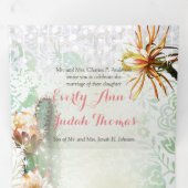 Faire-part de mariage tout-en-un cactus succulente (Intérieur en premier)