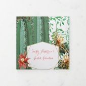 Faire-part de mariage tout-en-un cactus succulente (Protection)