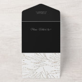 Faire-part de mariage tout-en-un chic écriture mod (Dehors)