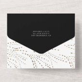 Faire-part de mariage tout-en-un chic écriture mod (Verso)