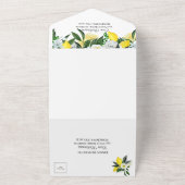 Faire-Part de Mariage Tout en Un Citron Méditerran (Dehors)