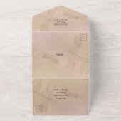 Faire-part de mariage tout-en-un Dragonfly et Lily (Dehors)