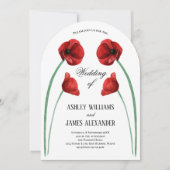Faire-Part de Mariage Tout en Un Fleurs d'Arche de (Devant)