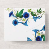 Faire-part de mariage tout-en-un floral botanique  (Verso)