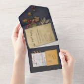 Faire-part de mariage tout-en-un pour la bibliothè (Déchirure)